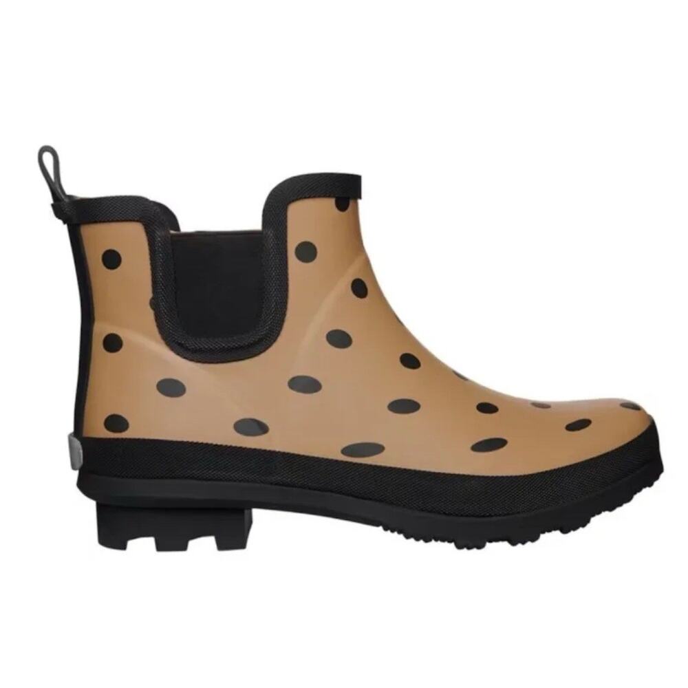 Gardenline Rubber Ankle Rain & Garden Boots Women’s Size 9 Polka Dots New In Box - Picture 2 of 5